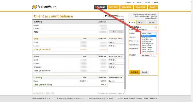 På BullionVault kan du välja var i världen du vill lagra ditt guld och silver