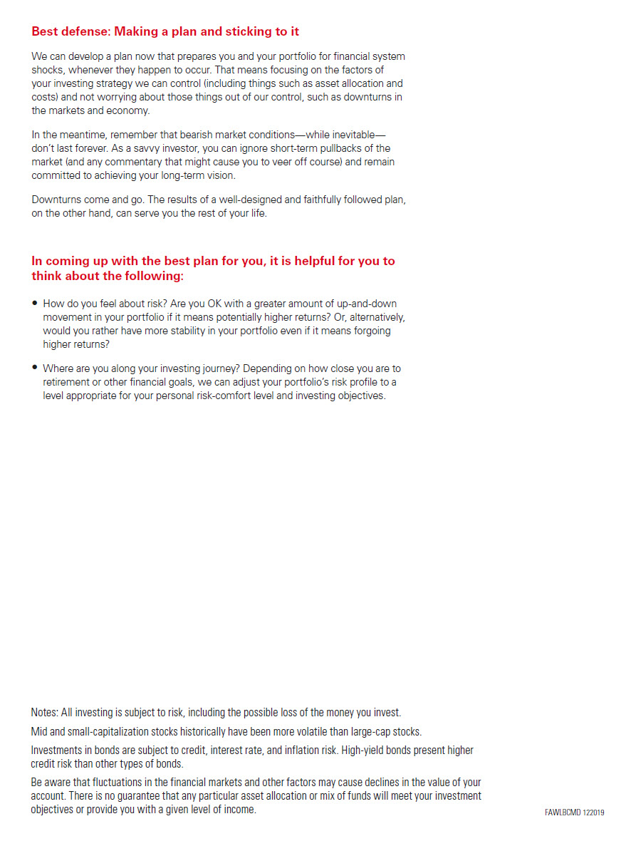 Best defense: making a plan and sticking to it